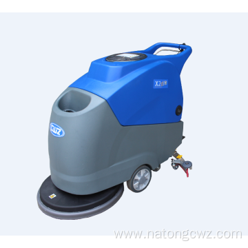 Commercial industrial electric floor scrubber